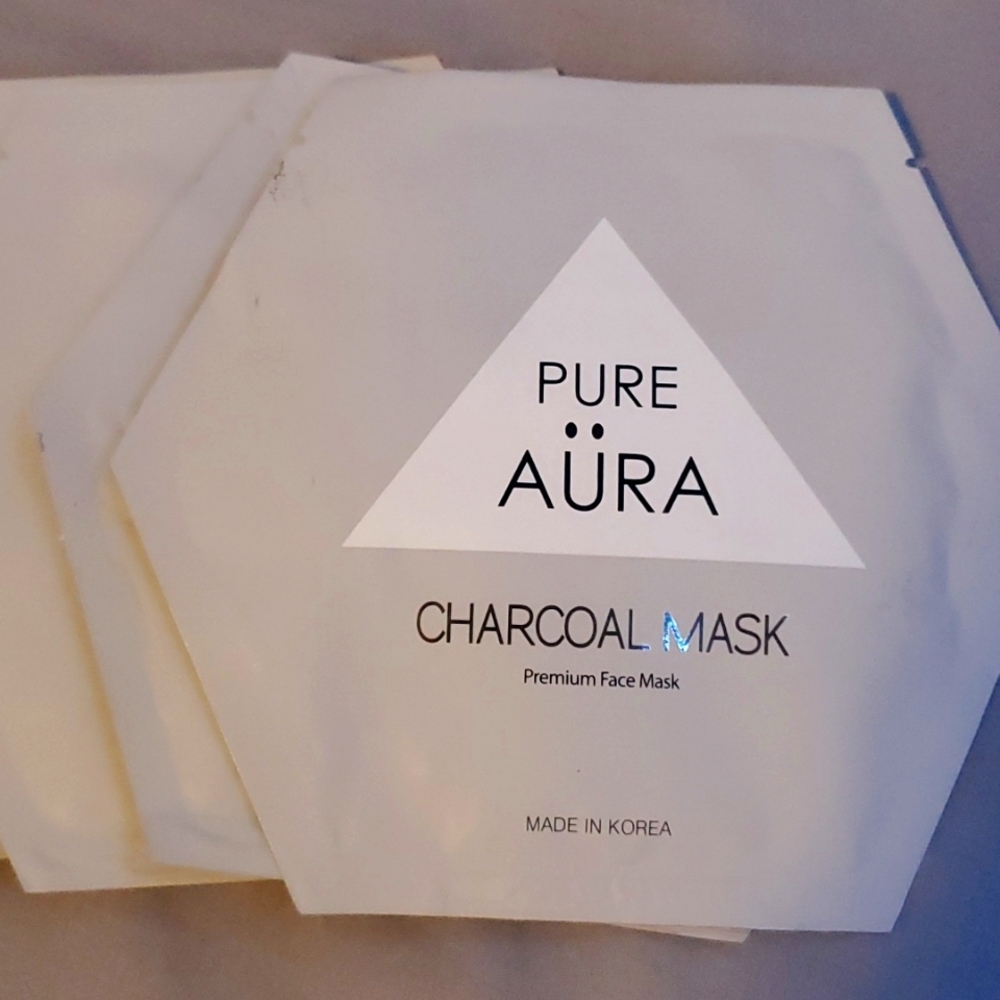 pure aura charcoal sheet masks